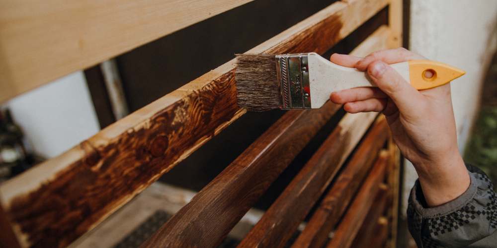 Wood painting services